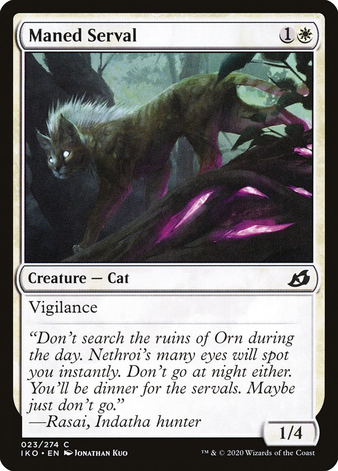 Maned Serval [Ikoria: Lair of Behemoths] MTG Single Magic: The Gathering | Red Claw Gaming
