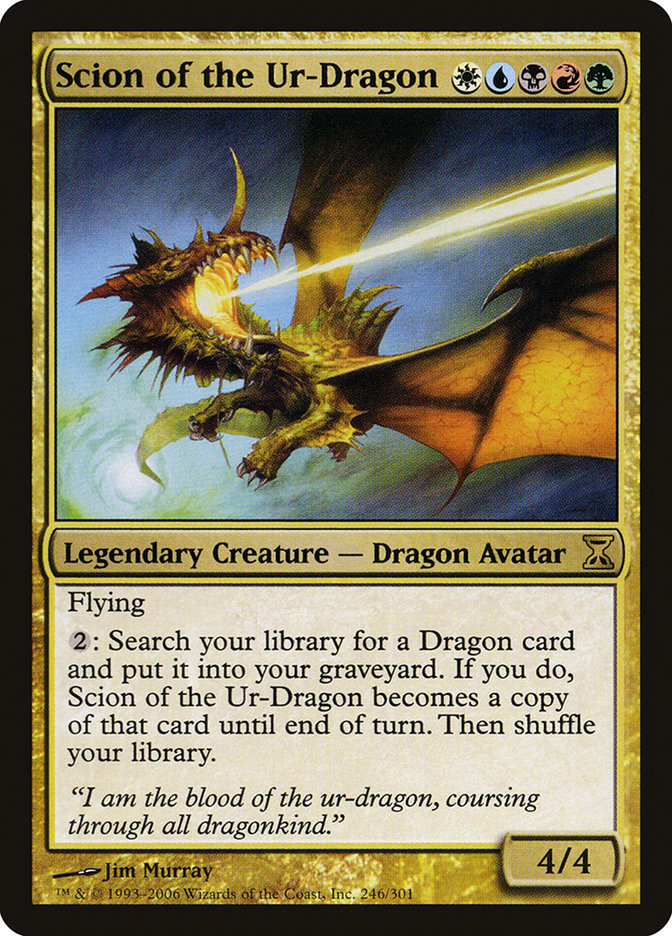 Scion of the Ur-Dragon [Time Spiral] MTG Single Magic: The Gathering | Red Claw Gaming