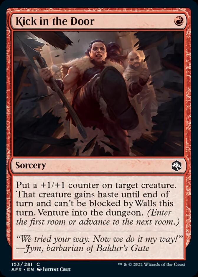 Kick in the Door [Dungeons & Dragons: Adventures in the Forgotten Realms] MTG Single Magic: The Gathering | Red Claw Gaming