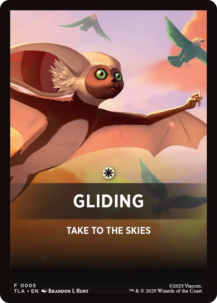Gliding Theme Card [Avatar: The Last Airbender Tokens] | Red Claw Gaming