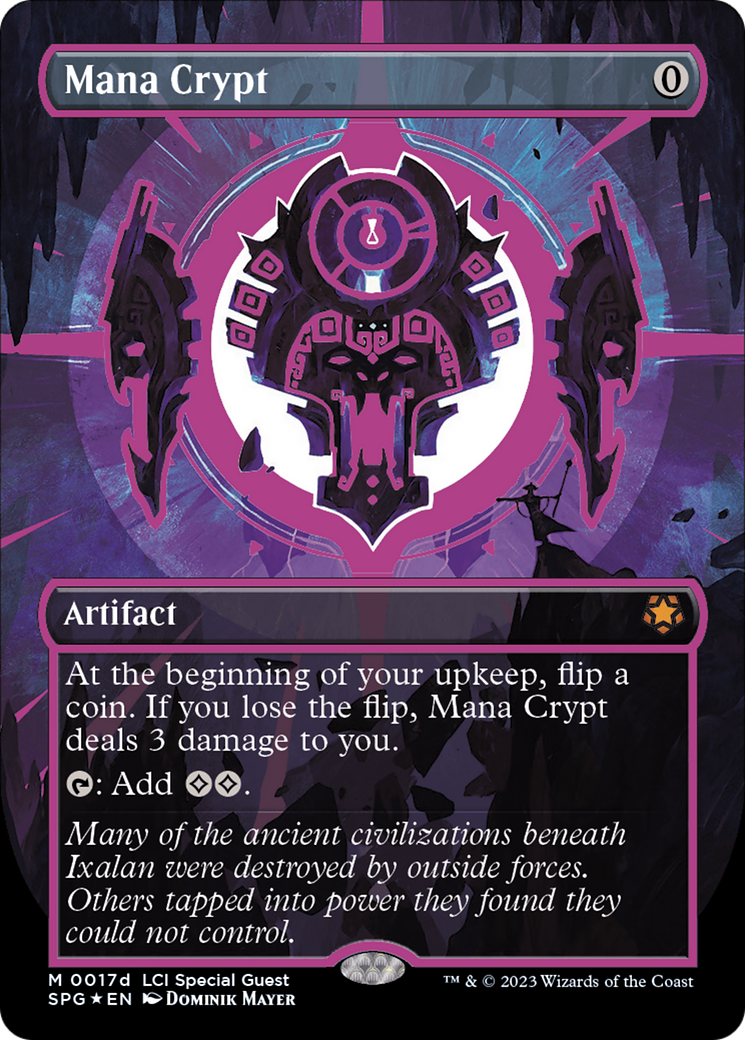 Mana Crypt (0017d) (Borderless) [The Lost Caverns of Ixalan Special Guests] MTG Single Magic: The Gathering | Red Claw Gaming