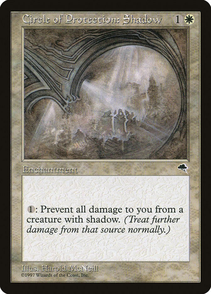 Circle of Protection: Shadow [Tempest] MTG Single Magic: The Gathering | Red Claw Gaming