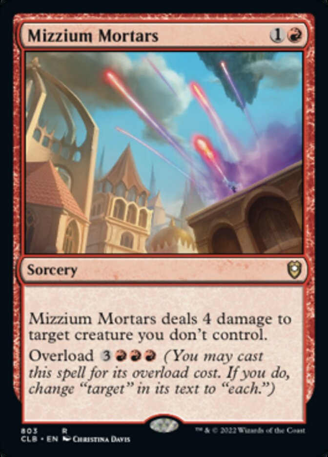 Mizzium Mortars [Commander Legends: Battle for Baldur's Gate] MTG Single Magic: The Gathering | Red Claw Gaming