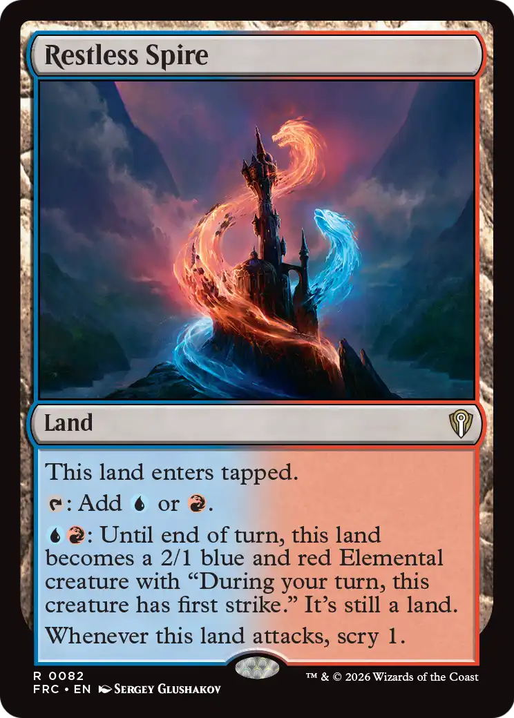 Restless Spire [Reality Fracture Commander] | Red Claw Gaming