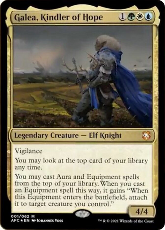 Galea, Kindler of Hope (Display Commander) [Dungeons & Dragons: Adventures in the Forgotten Realms Commander] MTG Single Magic: The Gathering | Red Claw Gaming