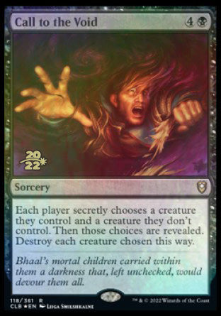 Call to the Void [Commander Legends: Battle for Baldur's Gate Prerelease Promos] MTG Single Magic: The Gathering | Red Claw Gaming