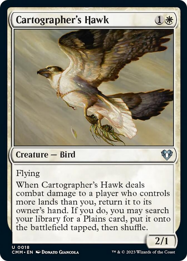Cartographer's Hawk [Commander Masters] MTG Single Magic: The Gathering | Red Claw Gaming