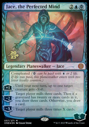 Jace, the Perfected Mind [Phyrexia: All Will Be One Prerelease Promos] MTG Single Magic: The Gathering | Red Claw Gaming