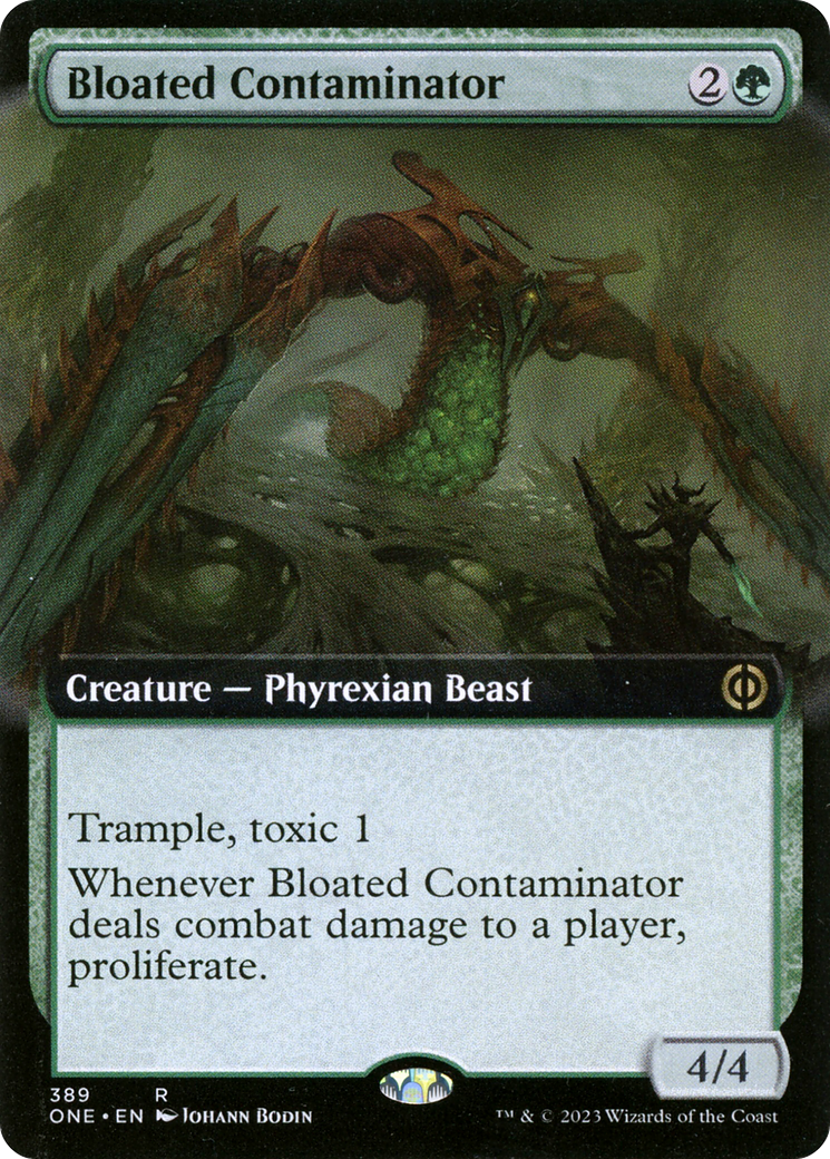 Bloated Contaminator (Extended Art) [Phyrexia: All Will Be One] MTG Single Magic: The Gathering | Red Claw Gaming
