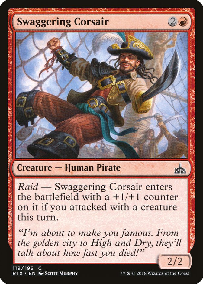 Swaggering Corsair [Rivals of Ixalan] MTG Single Magic: The Gathering | Red Claw Gaming