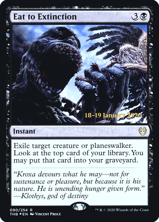 Eat to Extinction [Theros Beyond Death Prerelease Promos] MTG Single Magic: The Gathering | Red Claw Gaming