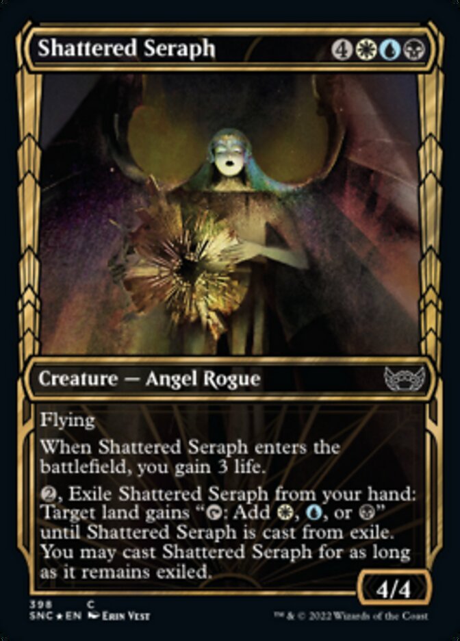 Shattered Seraph (Showcase Golden Age Gilded Foil) [Streets of New Capenna] MTG Single Magic: The Gathering | Red Claw Gaming