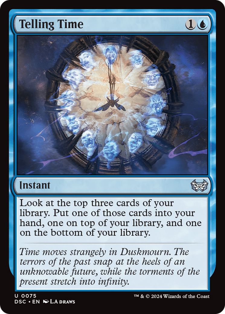 Telling Time [Duskmourn: House of Horror Commander] MTG Single Magic: The Gathering | Red Claw Gaming