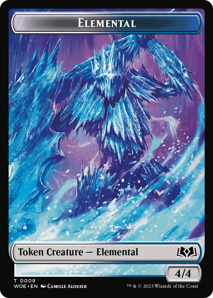 Elemental // Food (0012) Double-Sided Token [Wilds of Eldraine Tokens] MTG Single Magic: The Gathering | Red Claw Gaming