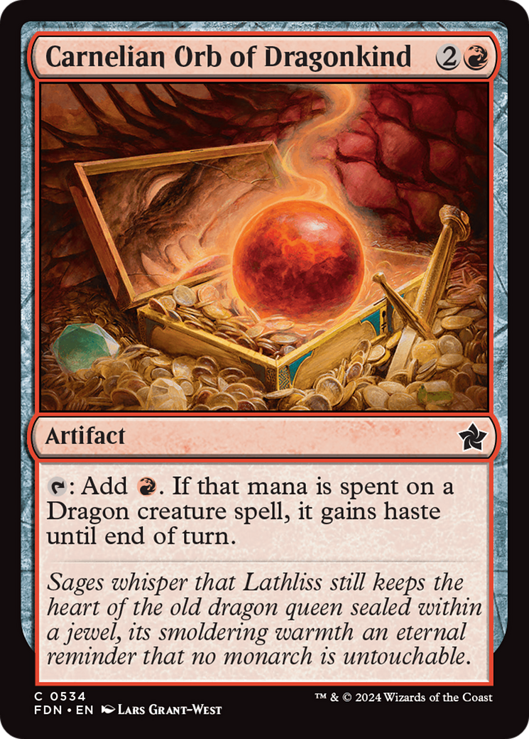 Carnelian Orb of Dragonkind [Foundations] MTG Single Magic: The Gathering | Red Claw Gaming
