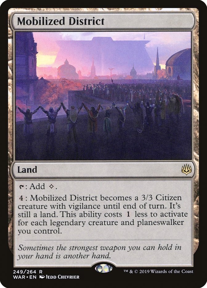 Mobilized District [War of the Spark] MTG Single Magic: The Gathering | Red Claw Gaming