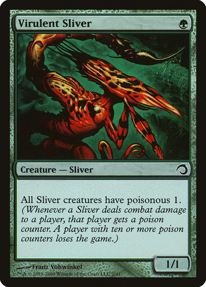 Virulent Sliver [Premium Deck Series: Slivers] MTG Single Magic: The Gathering | Red Claw Gaming