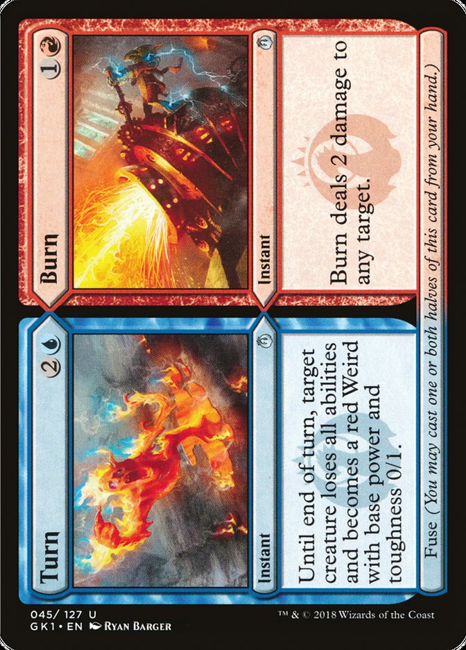 Turn // Burn [Guilds of Ravnica Guild Kit] MTG Single Magic: The Gathering | Red Claw Gaming