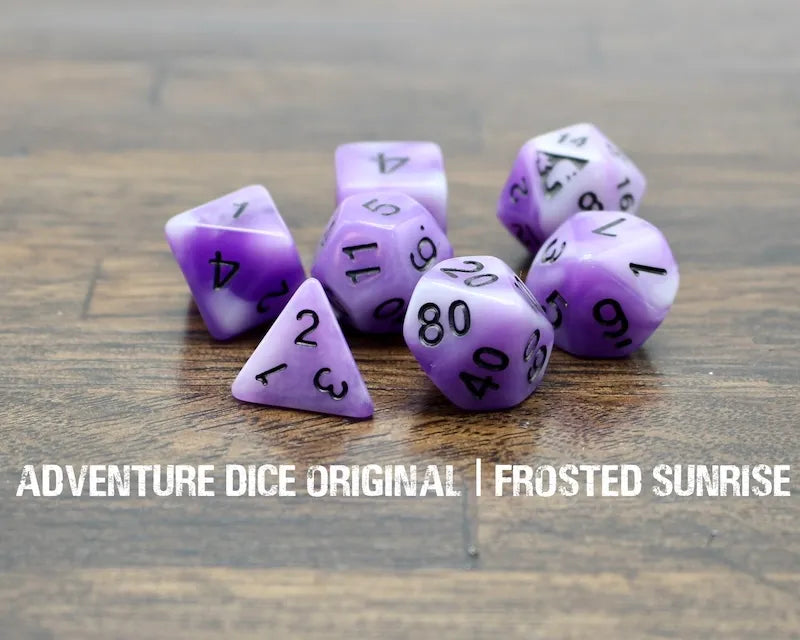 Adventure Dice Frosted Sunrise Dice Set Dice & Counters Adventure Dice | Red Claw Gaming