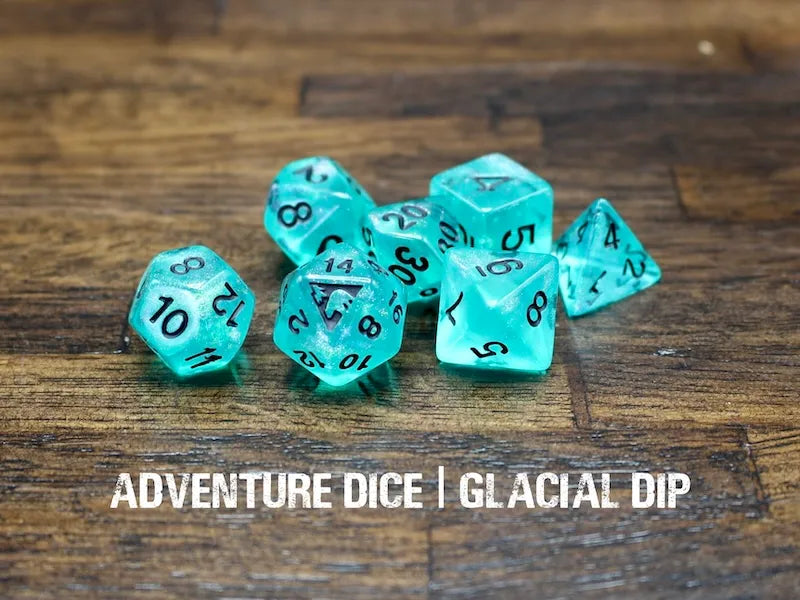 Adventure Dice Glacial Dip Dice Set Dice & Counters Adventure Dice | Red Claw Gaming