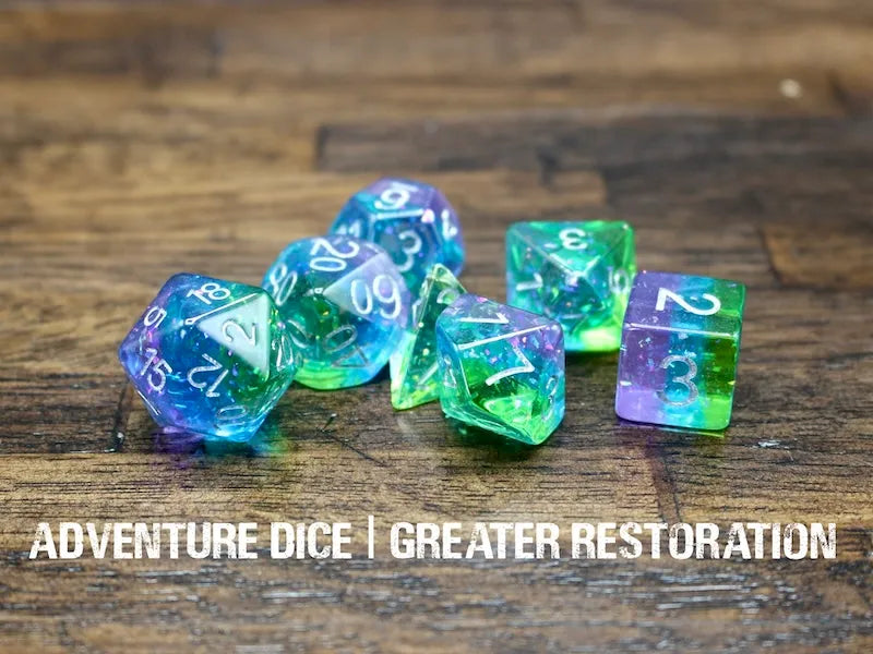 Adventure Dice Greater Restoration Dice Set Dice & Counters Adventure Dice | Red Claw Gaming