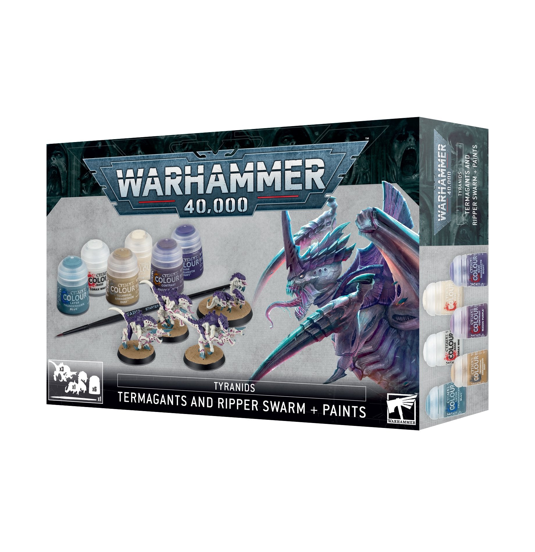 TERMAGANTS AND RIPPER SWARM PAINT SET Citadel Games Workshop    | Red Claw Gaming