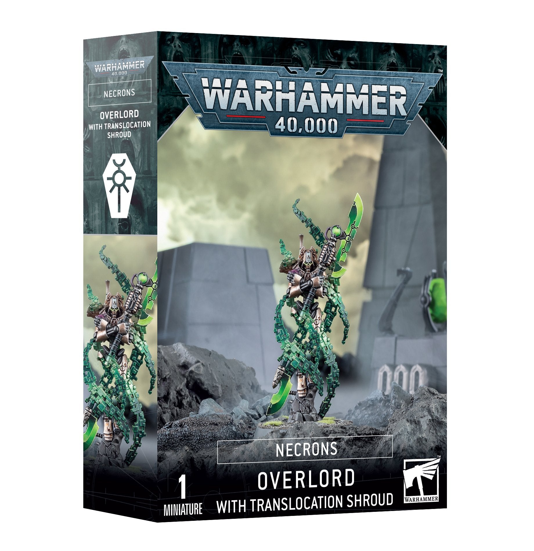 NECRONS OVERLORD + TRANSLOCATION SHROUD Necrons Games Workshop | Red Claw Gaming