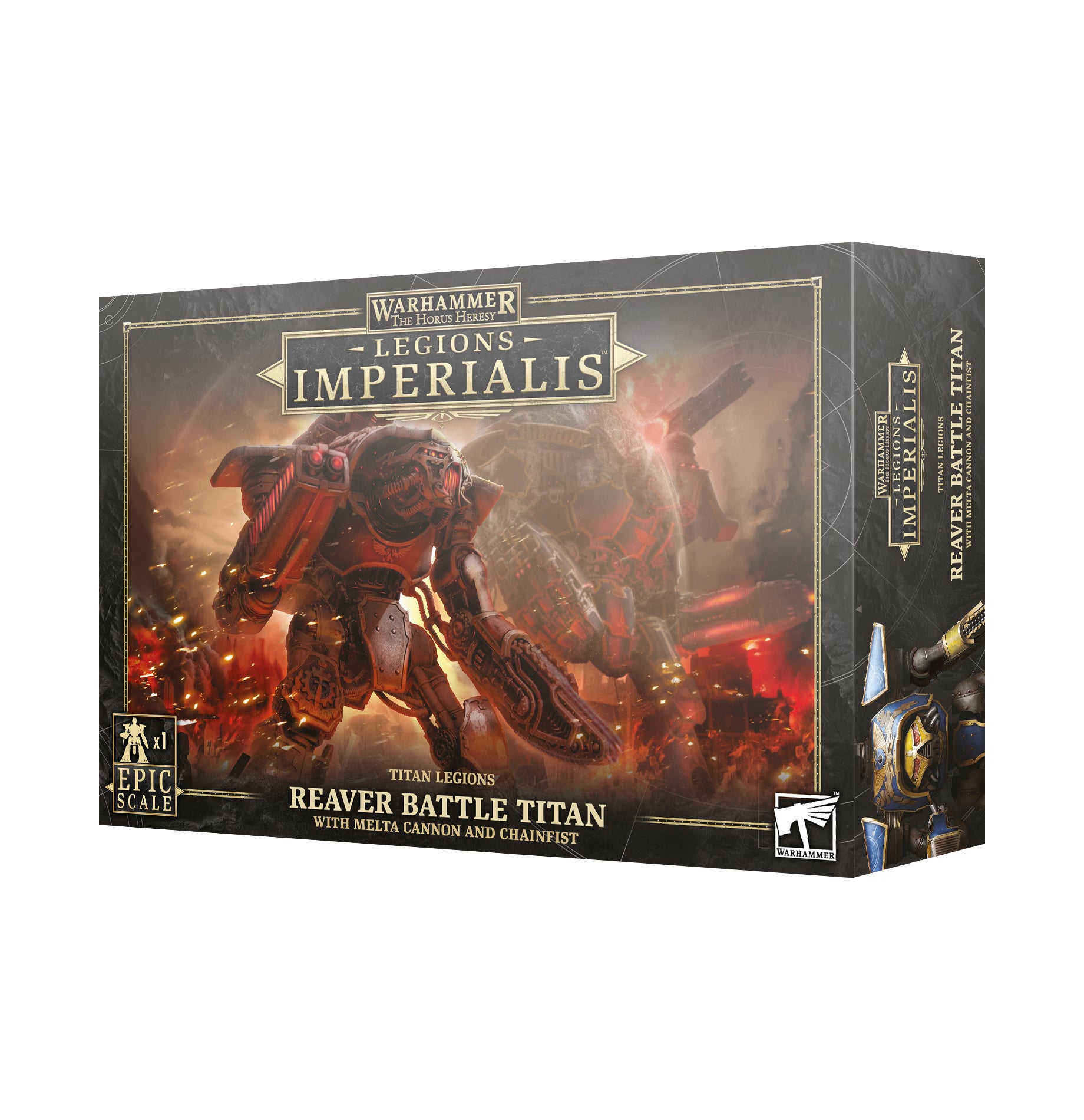 LEGIONS IMPERIALIS: REAVER TITAN W/MELTA CANNON & CHAINFIST Games Workshop Games Workshop    | Red Claw Gaming