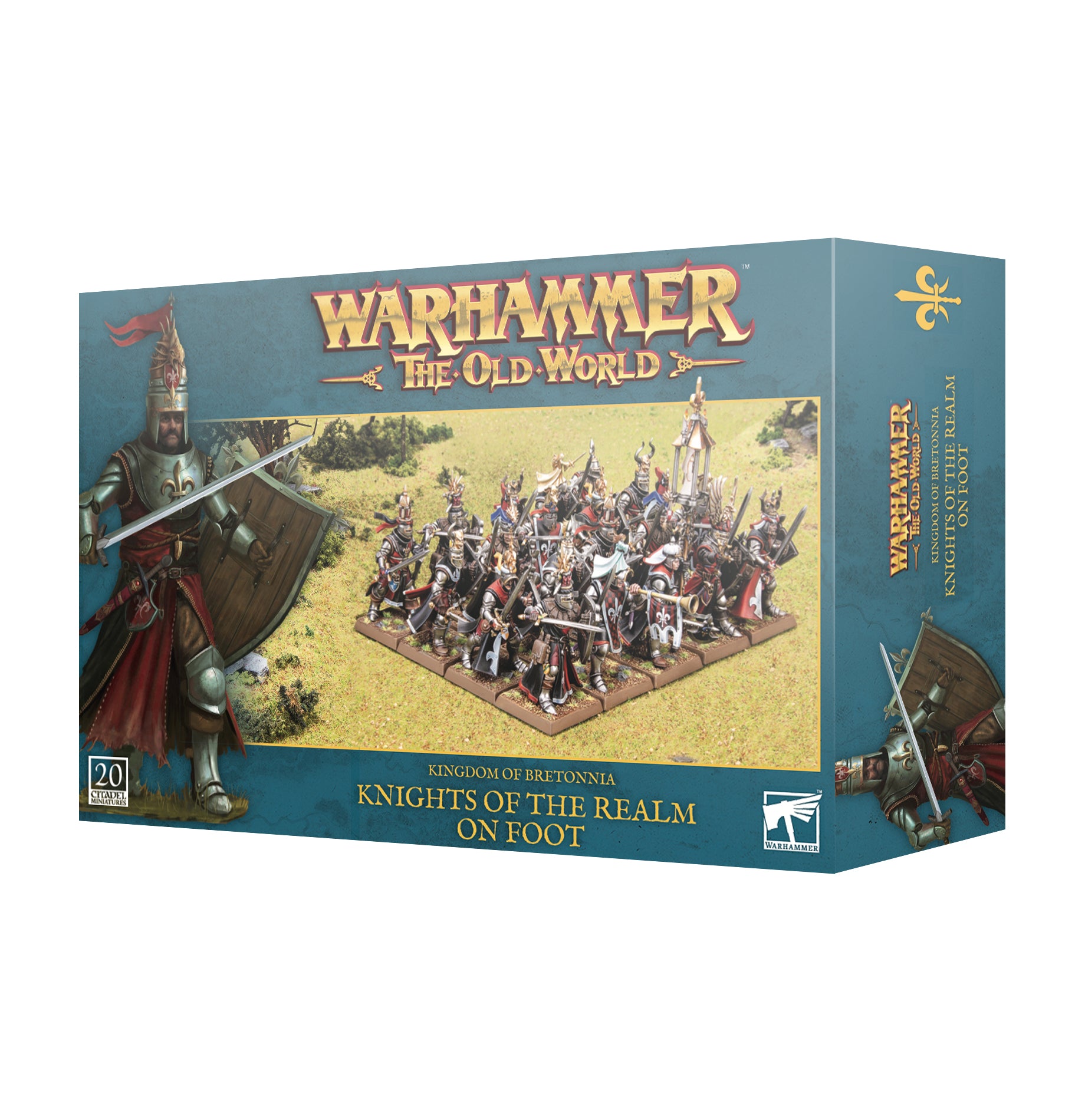 Warhammer the Old World: Kingdom of Bretonnia KNIGHTS OF THE REALM ON FOOT Warhammer Old World Games Workshop | Red Claw Gaming