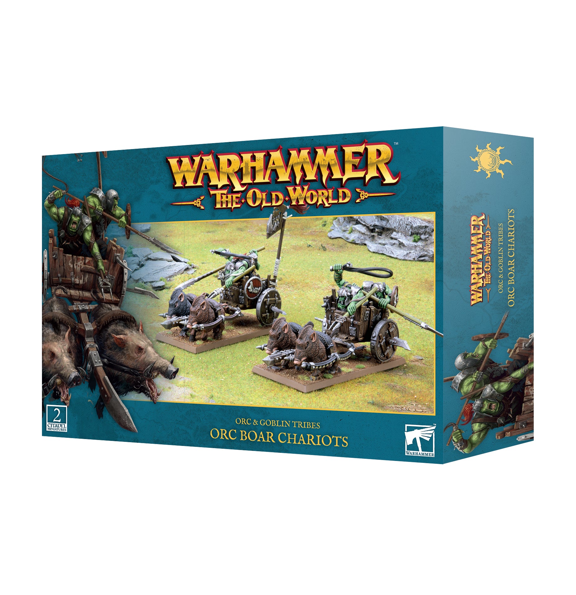 WARHAMMER THE OLD WORLD: ORC & GOBLIN TRIBES: ORC BOAR CHARIOTS Warhammer Old World Games Workshop | Red Claw Gaming