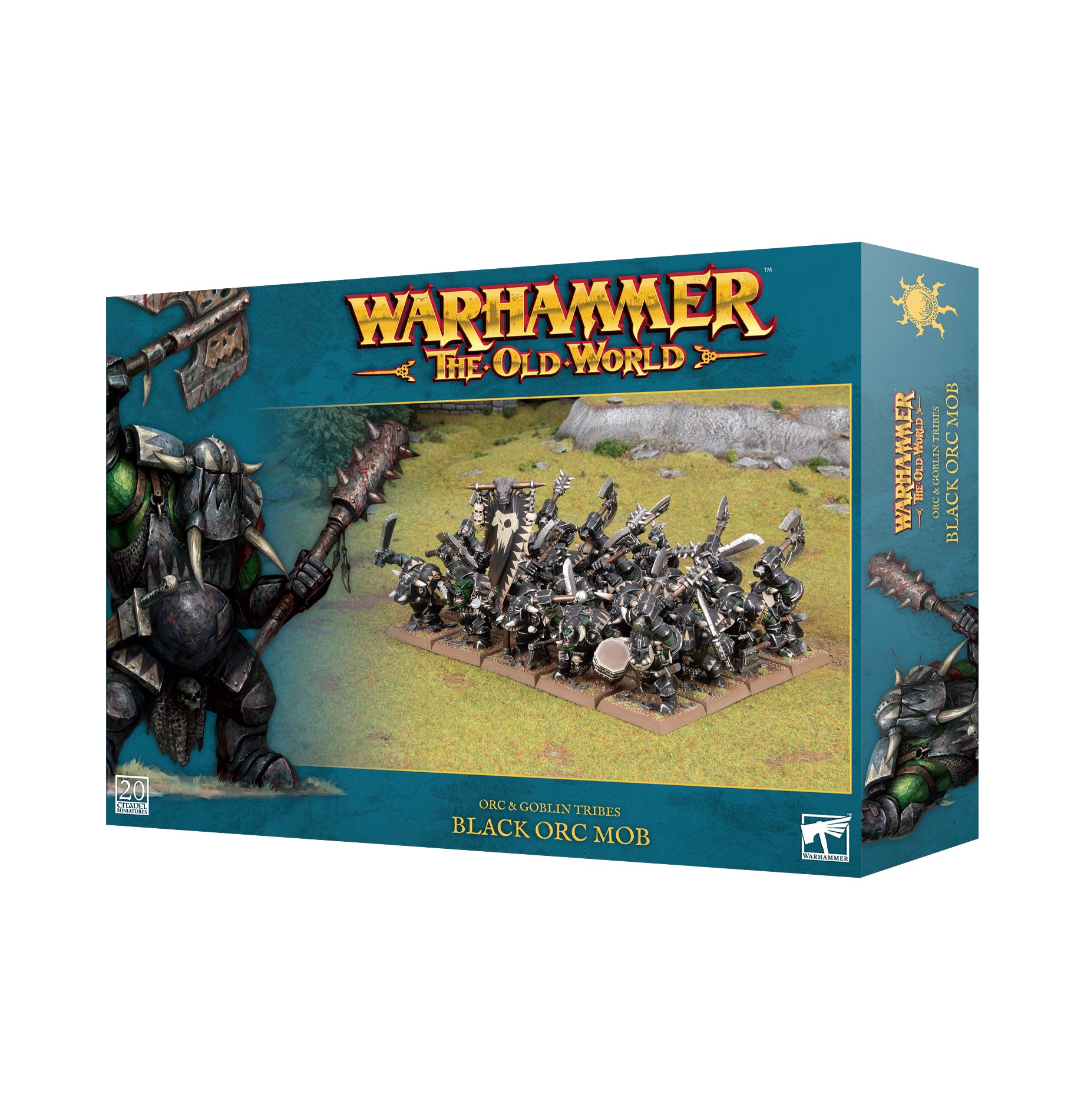 WARHAMMER THE OLD WORLD: ORC & GOBLIN TRIBES: BLACK ORC MOB Warhammer Old World Games Workshop | Red Claw Gaming
