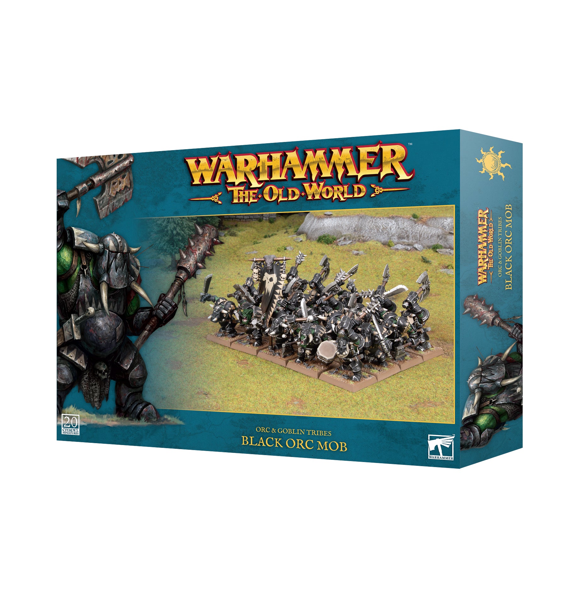 WARHAMMER THE OLD WORLD: ORC & GOBLIN TRIBES: BLACK ORC MOB Warhammer Old World Games Workshop    | Red Claw Gaming