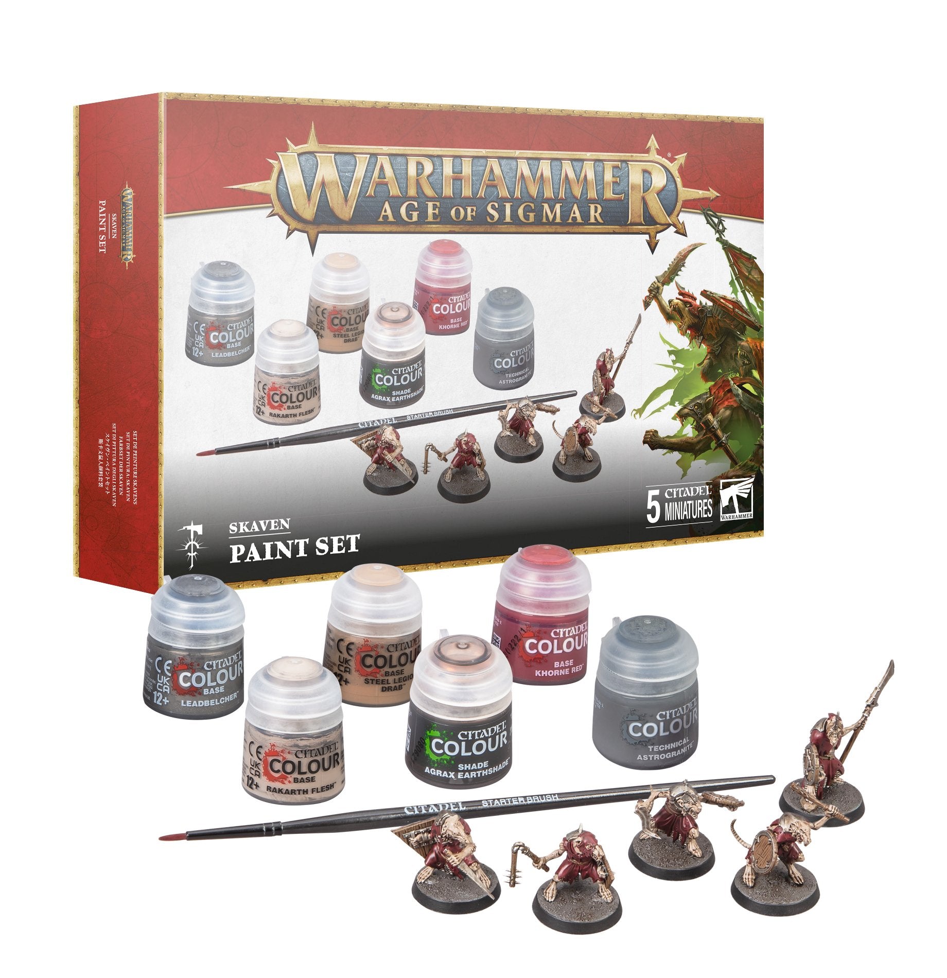 AOS SKAVEN + PAINT SET Age of Sigmar Games Workshop | Red Claw Gaming