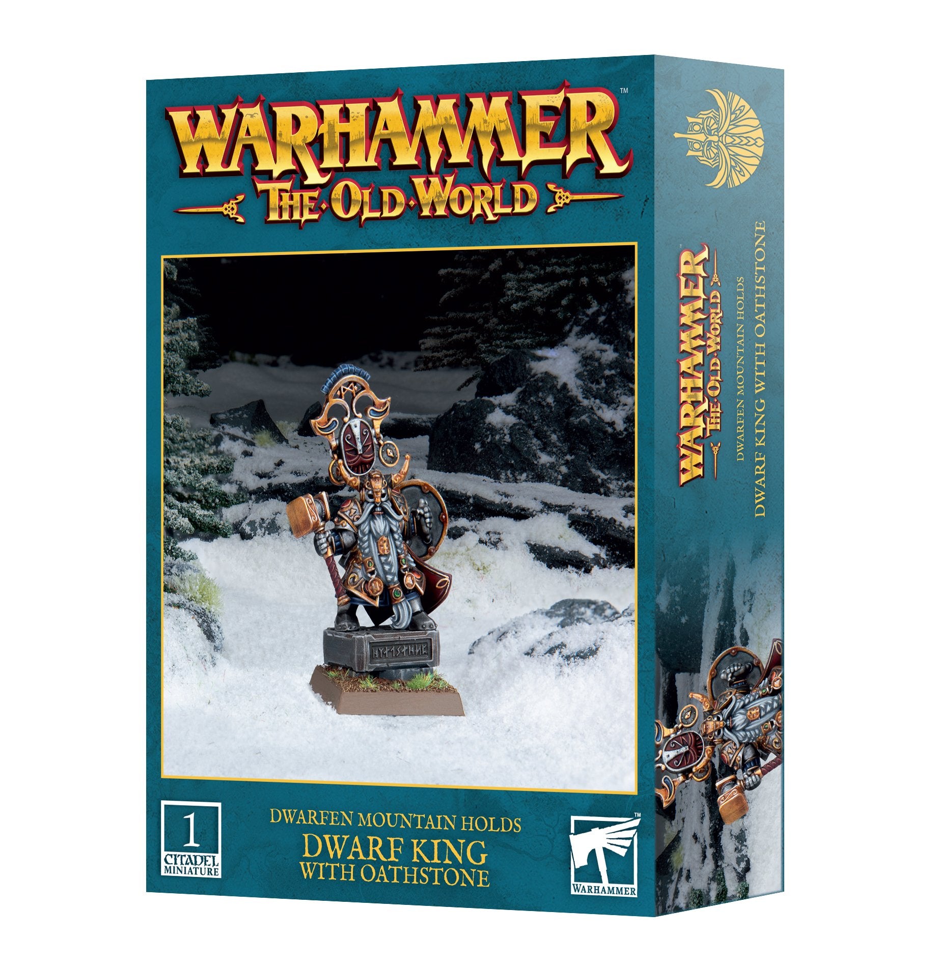 WARHAMMER THE OLD WORLD: DWARFEN MOUNTAIN HOLDS: DWARF KING WITH OATHSTONE Warhammer Old World Games Workshop | Red Claw Gaming