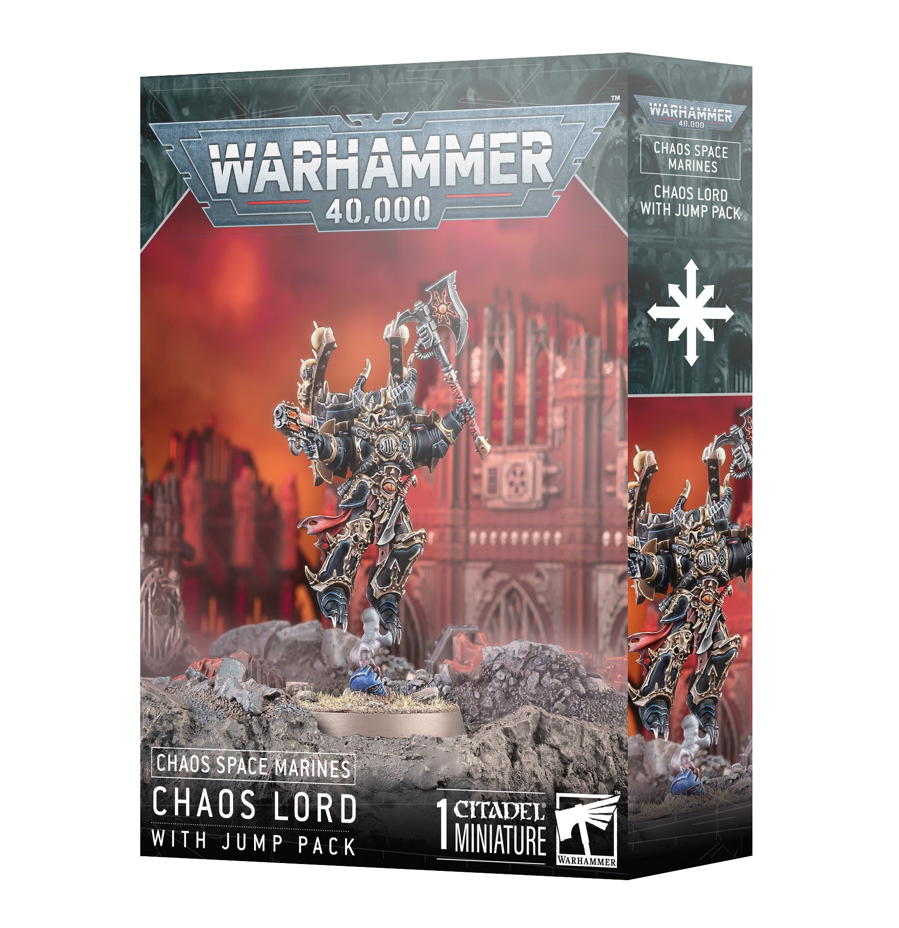 CHAOS SPACE MARINES CHAOS LORD WITH JUMP PACK Chaos Space Marines Games Workshop | Red Claw Gaming