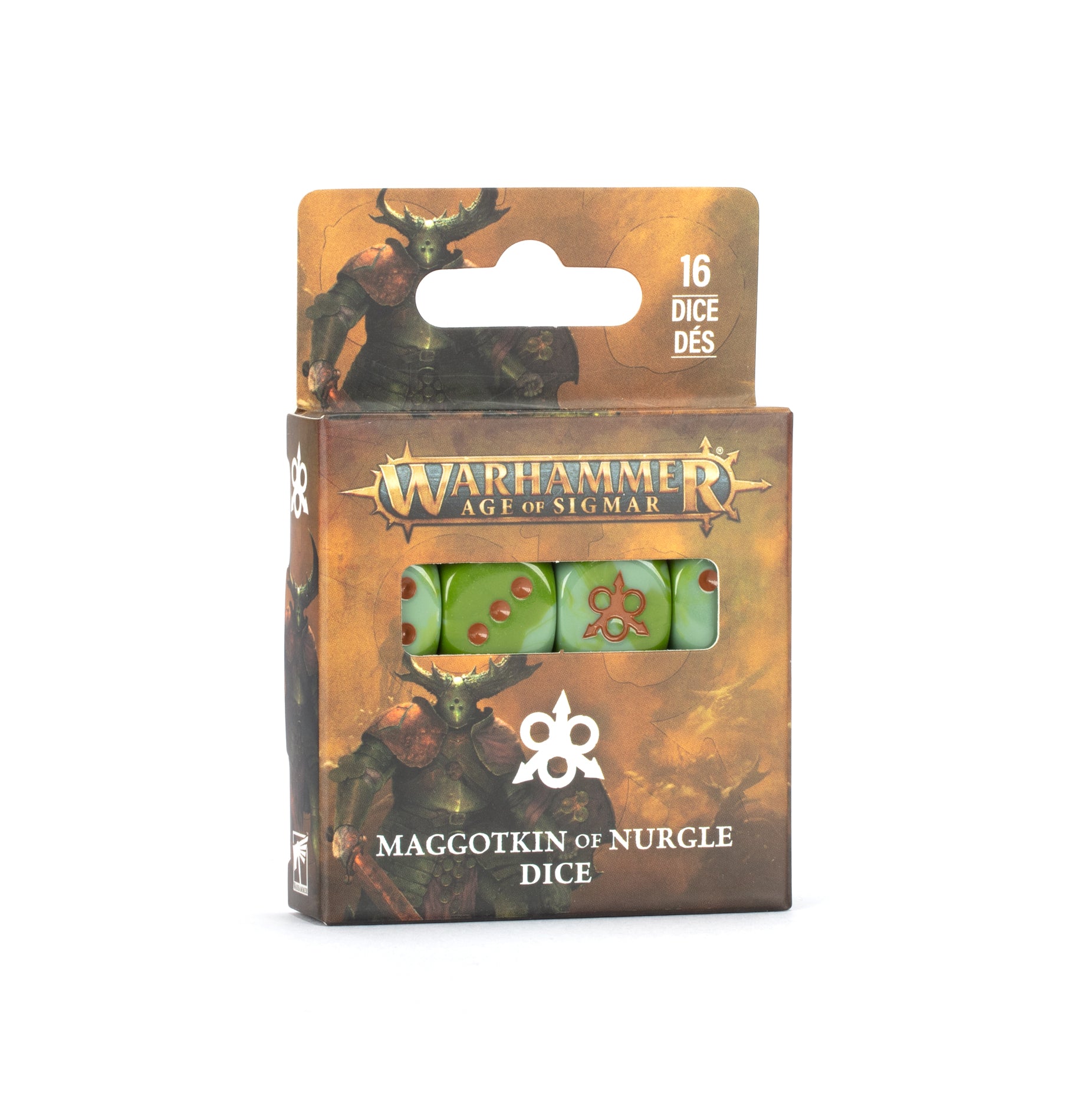 AGE OF SIGMAR: MAGGOTKIN OF NURGLE DICE Maggotkin of Nurgle Games Workshop Trade | Red Claw Gaming