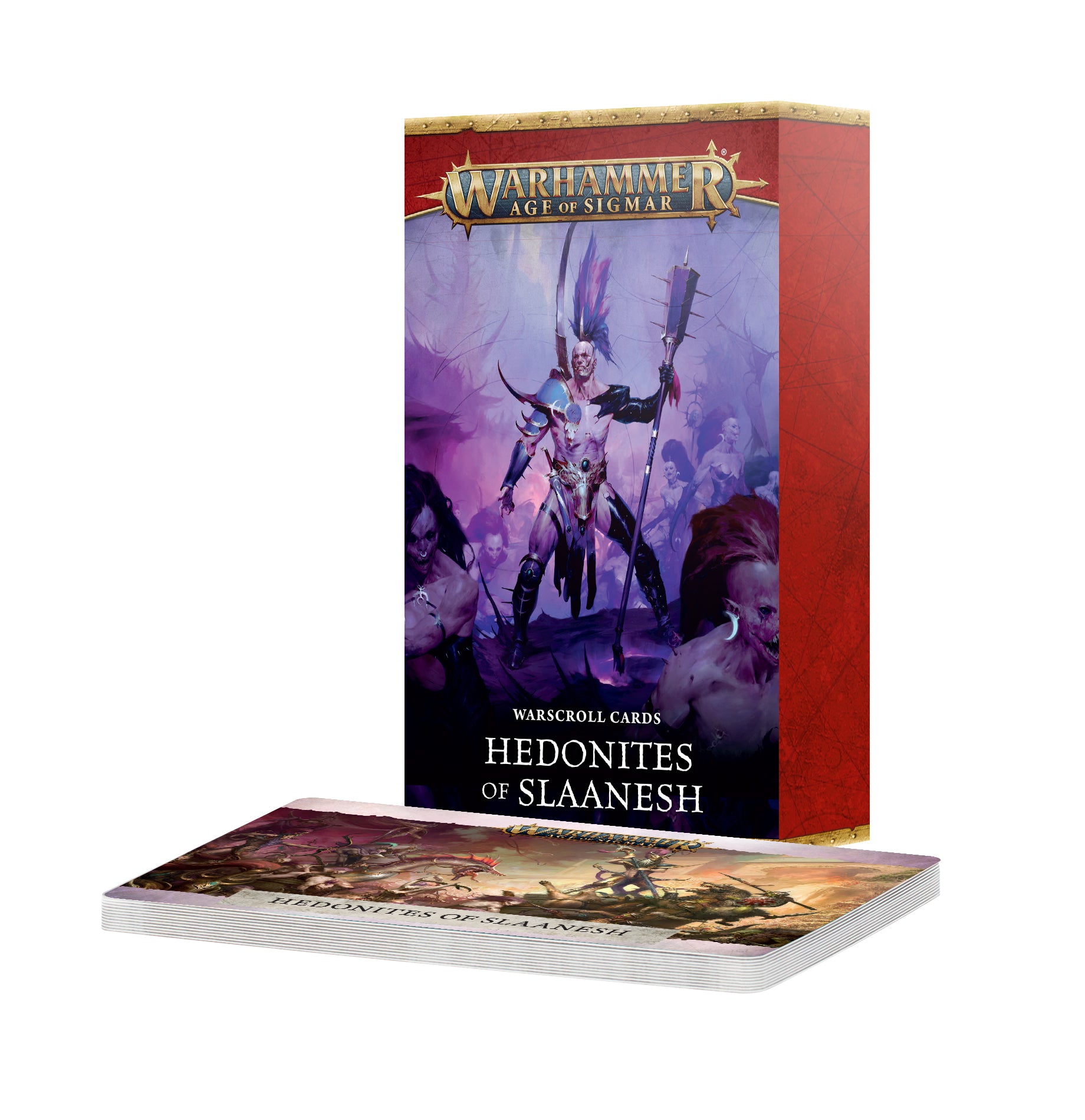 WAR SCROLL CARDS: HEDONITES OF SLAANESH (ENG) | Red Claw Gaming