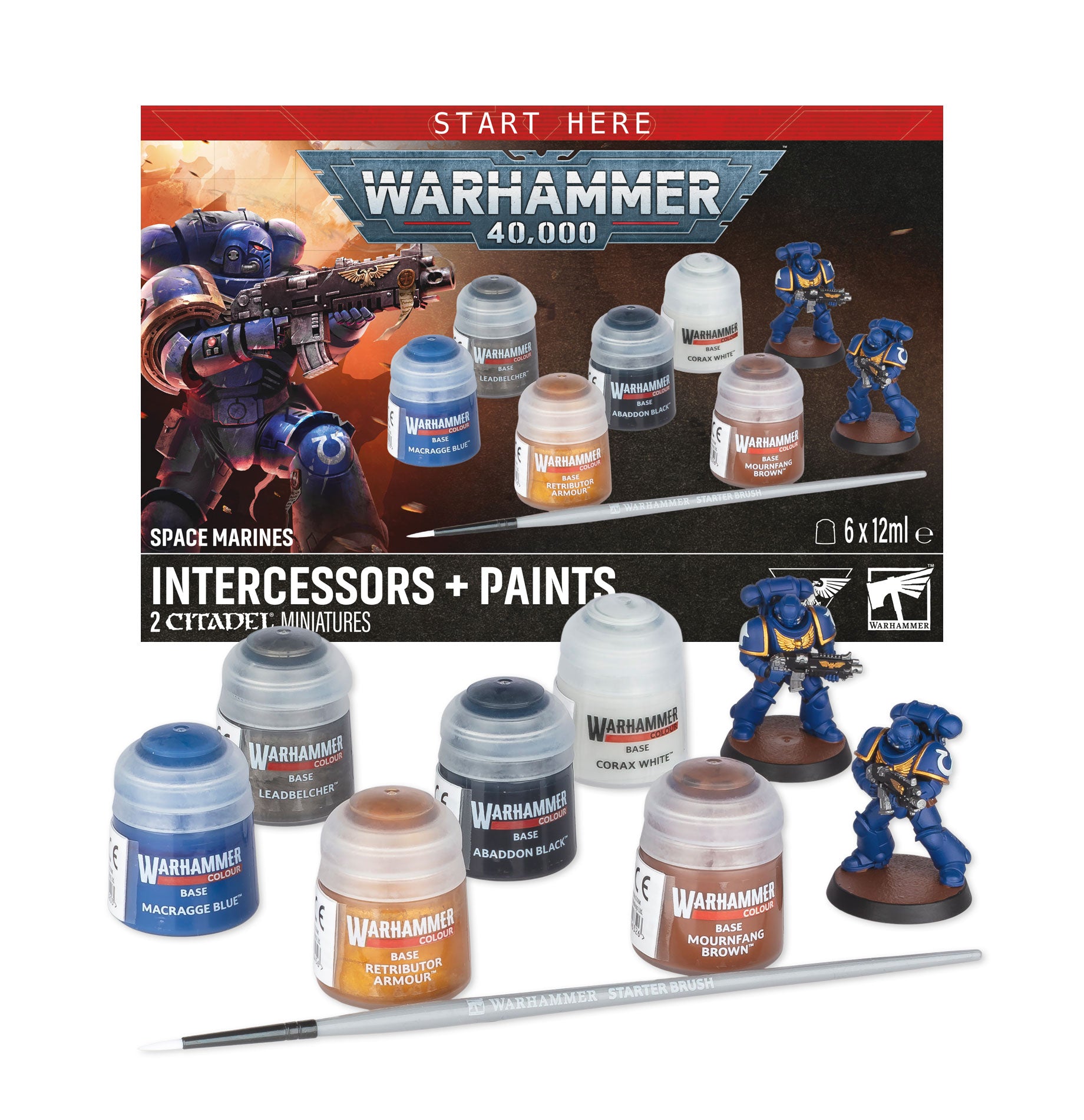 SPACE MARINE INTERCESSRS +PAINTS | Red Claw Gaming