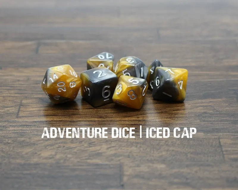 Adventure Dice Iced Cap Dice Set Dice & Counters Adventure Dice | Red Claw Gaming