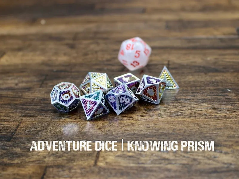 Adventure Dice Knowing Prism premium dice set Dice & Counters Adventure Dice | Red Claw Gaming