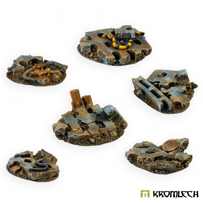 MEDIUM CONCRETE SLABS BASING KIT Miniatures Red Claw Gaming    | Red Claw Gaming