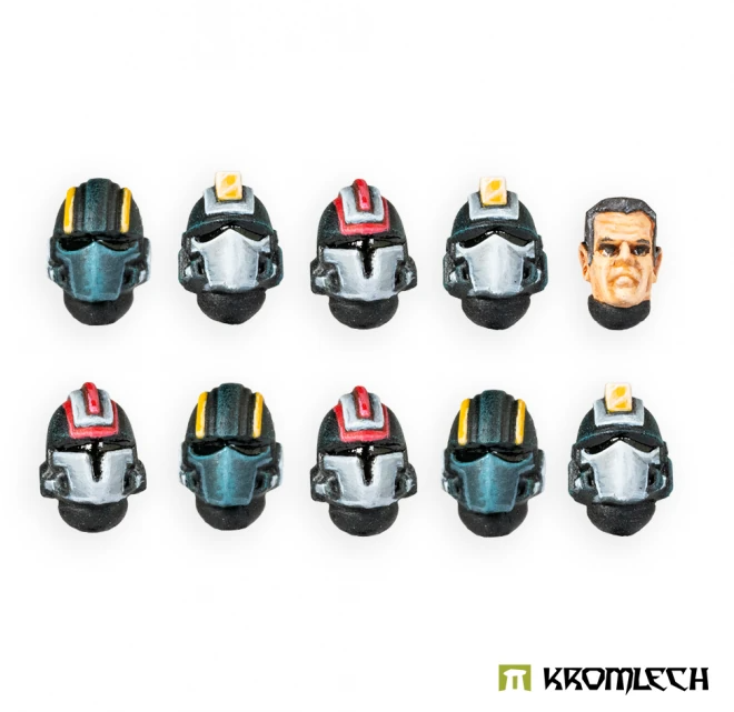 HELLDROP TROOPER HEADS Miniatures Kromlech    | Red Claw Gaming