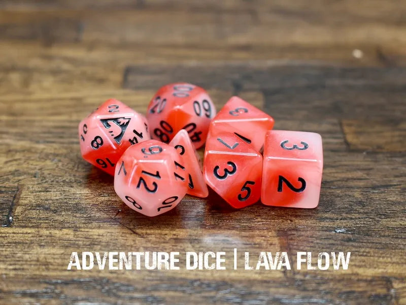 Adventure Dice Lava Flow Dice Set Dice & Counters Adventure Dice | Red Claw Gaming