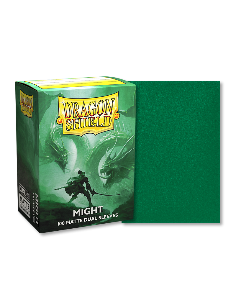 DRAGON SHIELD SLEEVES DUAL MATTE - MIGHT 100CT Dragon Shield Dragon Shield    | Red Claw Gaming
