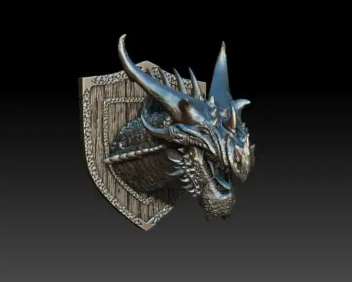 Tyrathis The Orange Dragon Bust 3D Printed Miniature Primed Magnetic Back 28mm Unpainted Mini Noble Dwarf | Red Claw Gaming