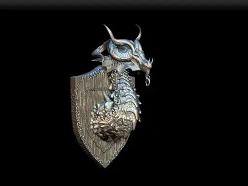 Garadin the Harvest Dragon Bust 3D Printed Miniature Primed Magnetic Back 28mm Unpainted Mini Noble Dwarf | Red Claw Gaming