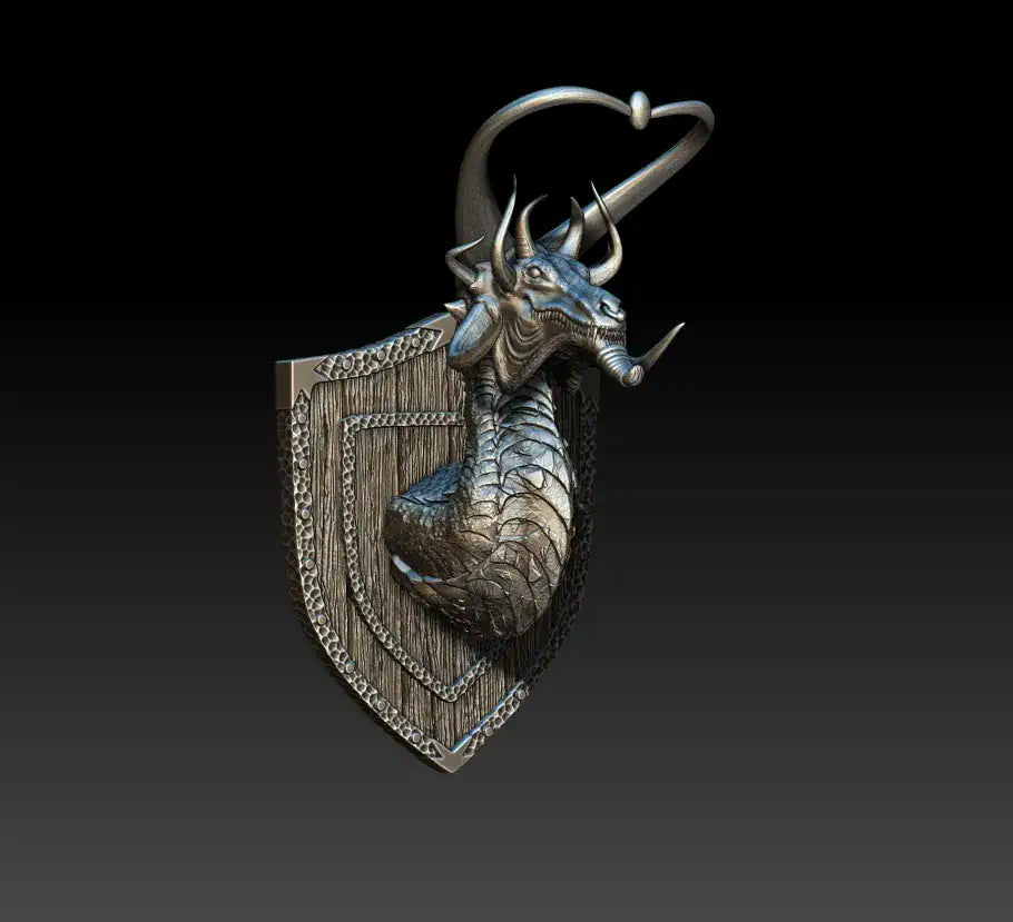 Starelon The Copper Dragon Bust 3D Printed Miniature Primed Magnetic Back 28mm | Red Claw Gaming