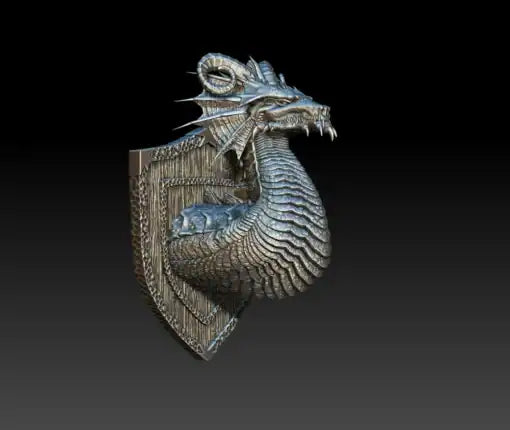 Fulnor Champion Of The Green Dragon Bust 3D Printed Miniature Primed Magnetic Back 28mm Unpainted Mini Noble Dwarf | Red Claw Gaming
