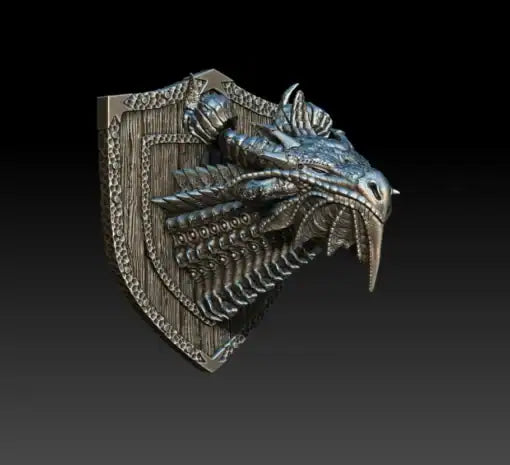 Tharanos The Water Dragon Bust 3D Printed Miniature Primed Magnetic Back 28mm Unpainted Mini Noble Dwarf | Red Claw Gaming