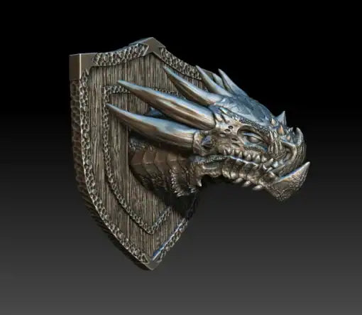 Ninarith The White Dragon Bust 3D Printed Miniature Primed Magnetic Back 28mm Unpainted Mini Noble Dwarf | Red Claw Gaming